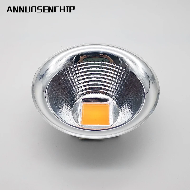 5pcs 104MM Diameter Aluminum Led Lamp Reflector Cup Bowl Case For 20W - 100W 25X25MM High Power Led Emitter Spotlight