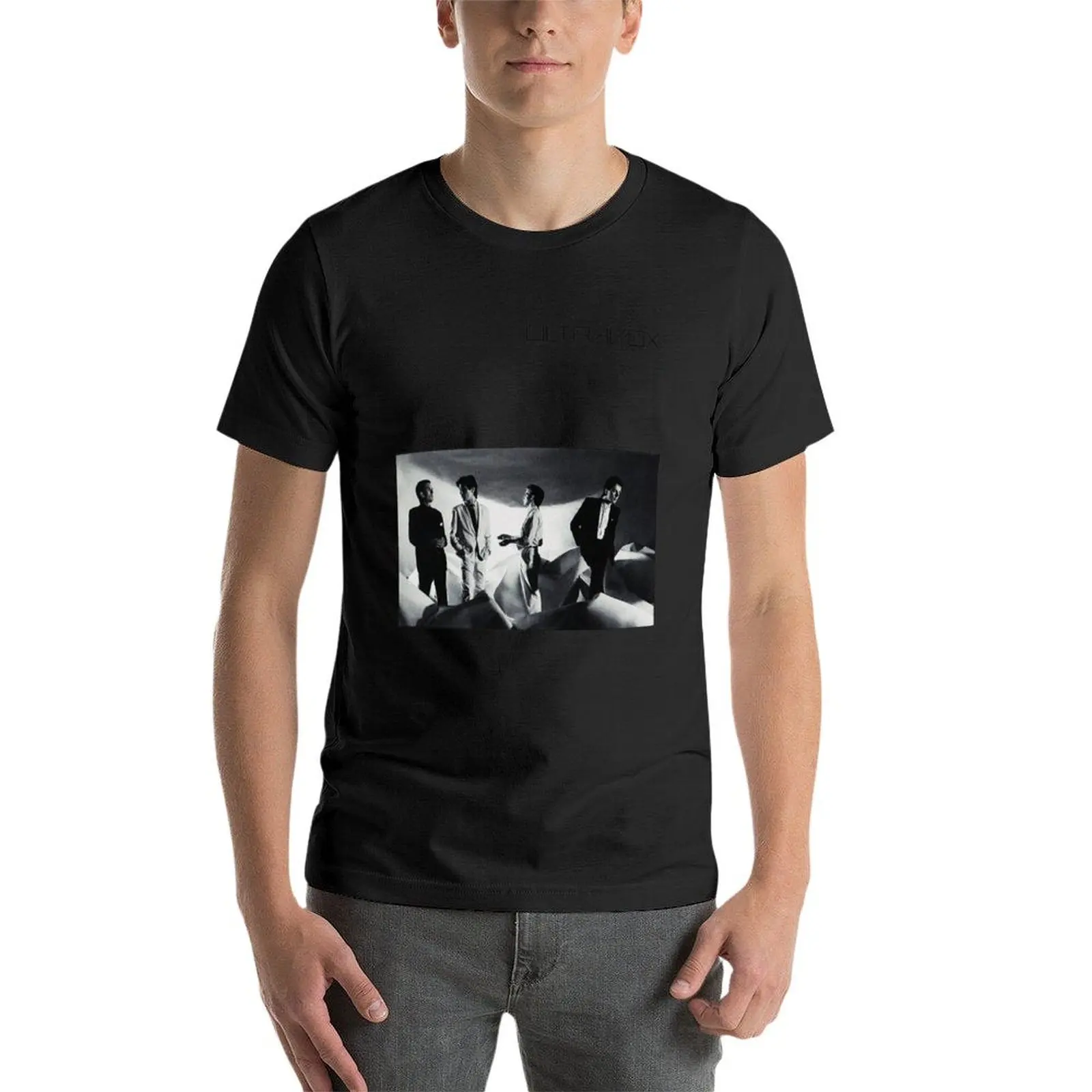 Ultravox Black Tshirts dos homens, Camisetas pretas, Design Aduaneiro, Seu Próprio