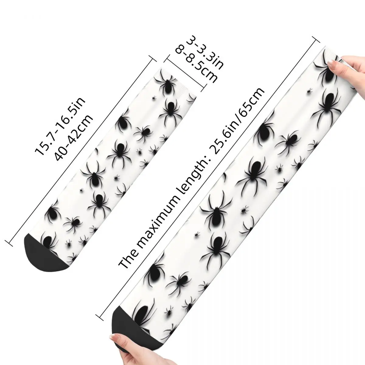 Vintage Spider Men's Socks Unisex Harajuku Seamless Printed Crazy Crew Sock Gift