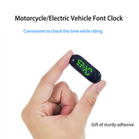 Motorcycle Electric Vehicle Onboard Time Display Stickable Portable Electronic Watch Waterproof Luminous Digital Display