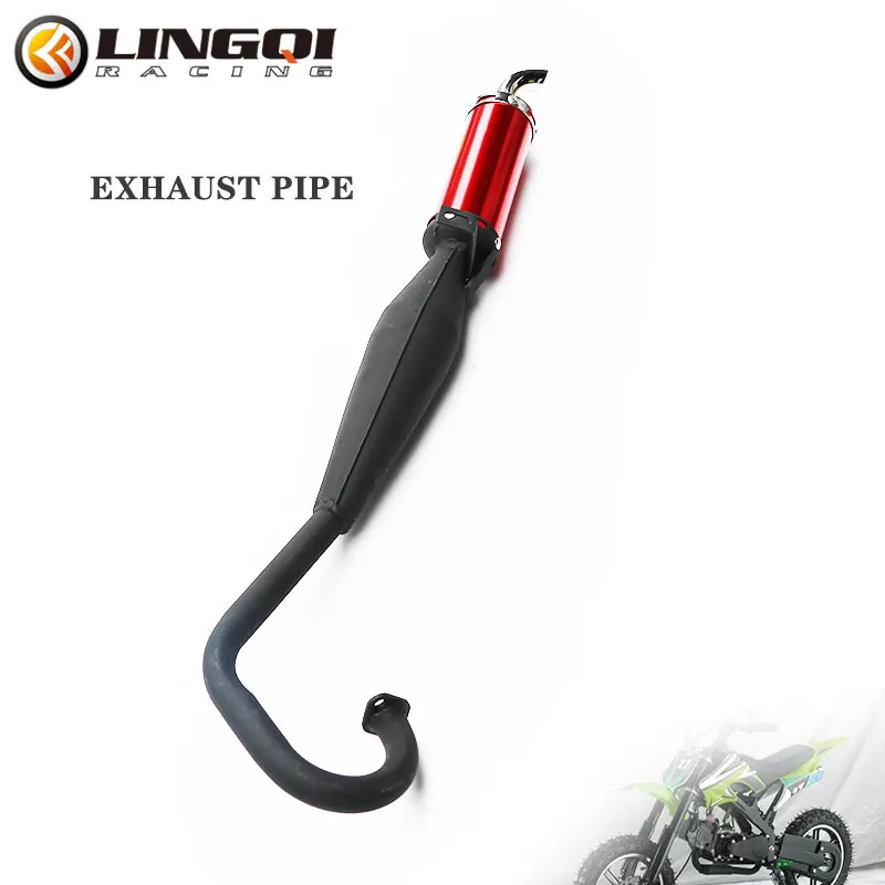 LESQUE DB Killer Exhaust System Muffler Pipe Parts For 43cc 47cc 49cc 2 Stroke Mini Motor Quad Dirt Pit Bike Off Road Vehicle