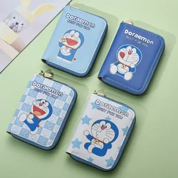 Doraemon Card Holder Cute Cartoon Coin Purse Cute Wallets for Women ID Holders Case Kawaii Girls Pouch Mini Purses for Women PU