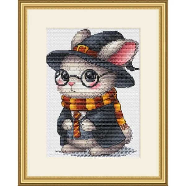 

Light Blue Cross Stitch RS Pure Cotton No Print Non Finied Decorative Fabric Saga Rabbit Kit Home Decor