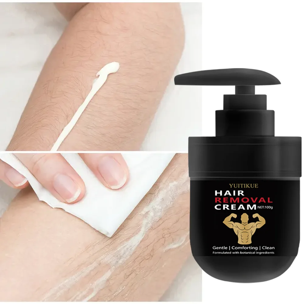 YUITIKUE Men's Hair Removal Cream 100g - Gentlemen's Choice, Full Body Usable, Mild & Quick Formula, No Black Spots image 3