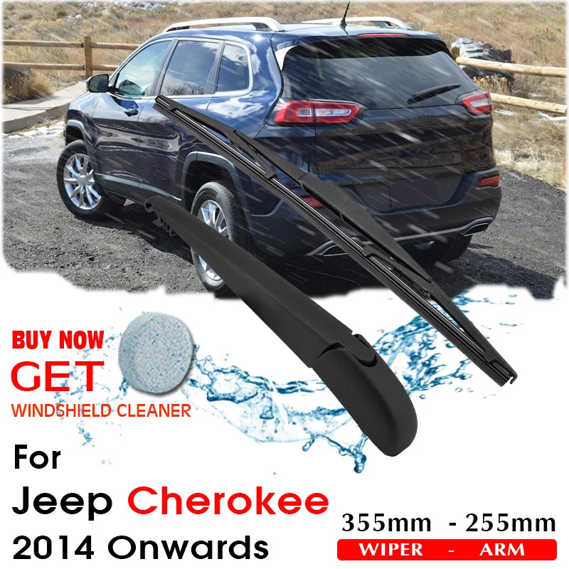 

Car Wiper Blade Rear Back Window Windscreen Windshield Wipers For Jeep Cherokee Hatchback 355 mm 2014 Onwards Auto Accessories