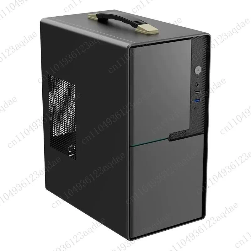 Mini Handle Edition Chassis Computer Host Matx  Office Portable Mini Multi-Fan Position