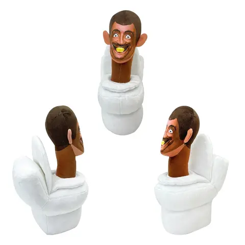 Funny Skibidi Toilet Plush Toys Cute Game Cartoon Anime Trick Toy Soft Plushie Stuffed Doll Kid Birthday Christmas Gift