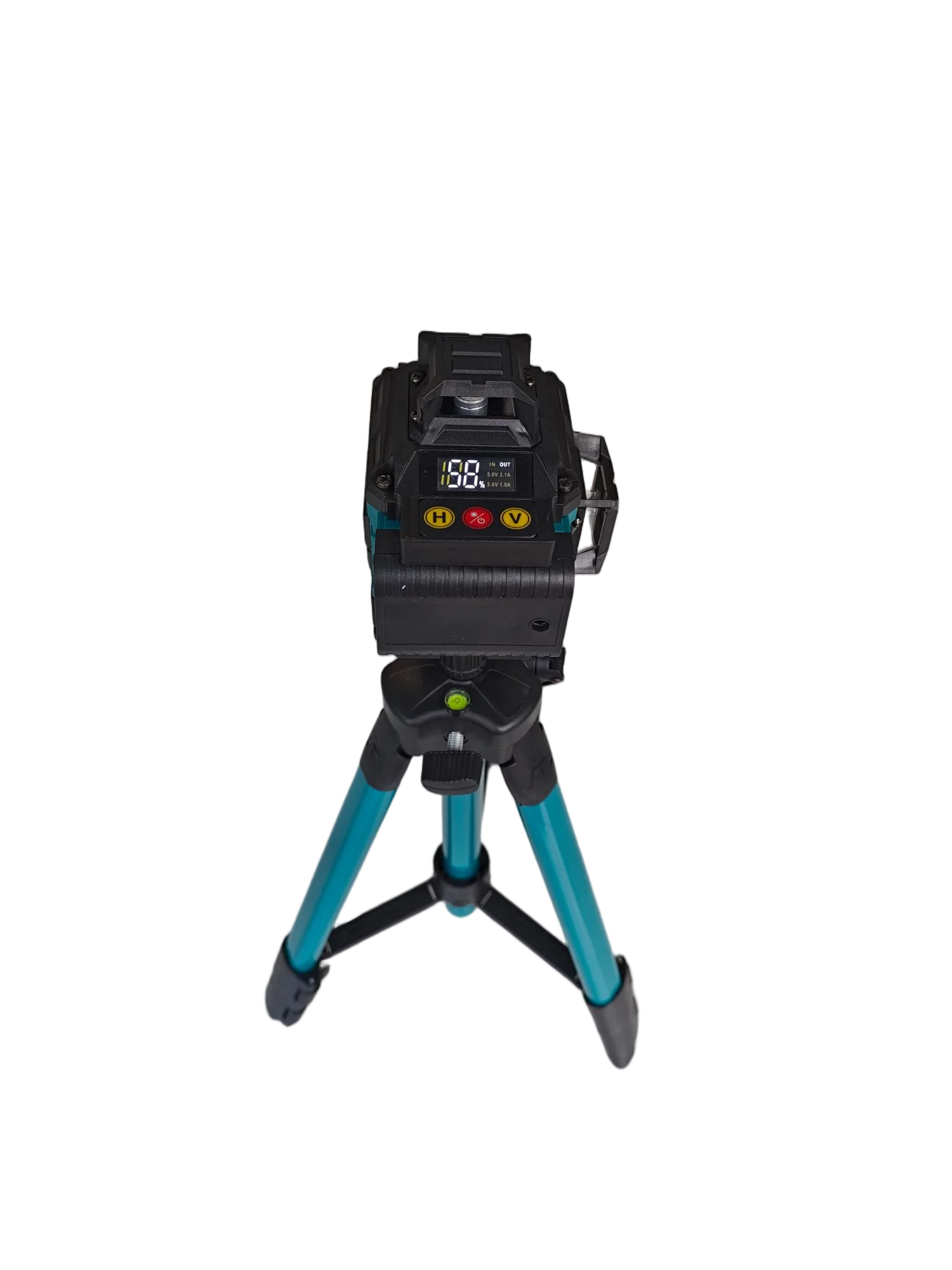 5-Point green laser level, self-leveling, industrial-grade horizontal vertical line tool for building layouts