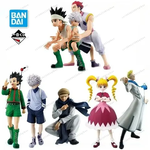 ในสต็อก Bandai Hunter×Hunter Ichiban KUJI GON·FREECSS Killua บิสกิต Hisoka อะนิเมะรูปของเล่นสะสมของขวัญ
