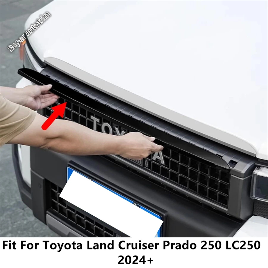 

Front Hood Engine Grille Decorative Strip Cover Trim ABS Chrome Accessories For Toyota Land Cruiser Prado 250 LC250 2024 2025