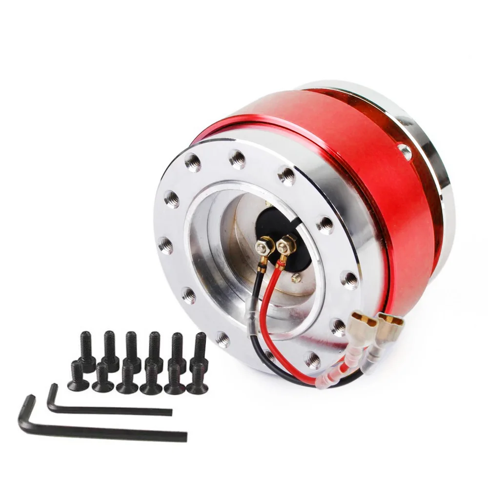 Universele Racing Stuurwiel 6-gaats aluminium auto Quick Release Stuurwiel Snap Off Hub Adapter Boss Kit Auto-accessoires - afbeelding 1
