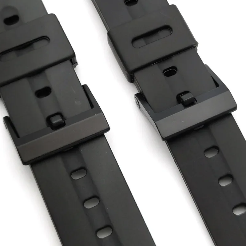 Silicone Watch Strap for Casio Watch Accessories 20mm 22mm Men Women Students Electronic Watch Black Sport Watchband Accessories