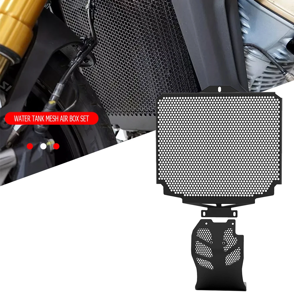 

For Moto Guzzi V100 Mandello Guzzi V100 S CNC Motorcycle Radiator Guard Cooler Cover Grille Protection Set 2022 2023 2024 2025