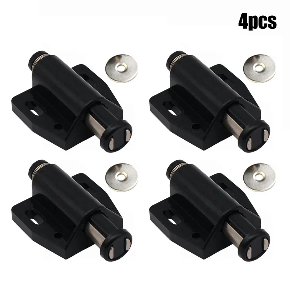 4pcs Cabinet Catche Push To Open Magnetic Drawer Cabinet Doors Latch Catch Touch Kitchen Cupboard Catches