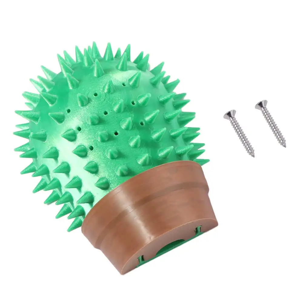 

3D Printed Cactus Cat Scratching Board Wear Resistant Wall Mounted Cat Scratch Pad Self-Grooming Massage Combs Relieve Boredom