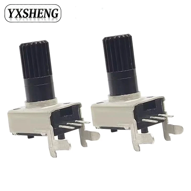 10PCS Horizontal RV09 12.5mm Shaft 0932 1K 2K 5K 10K 20K 50K 100KΩ  B103 B104 Adjustable Resistor 3Pin Seal Rotary Potentiometer