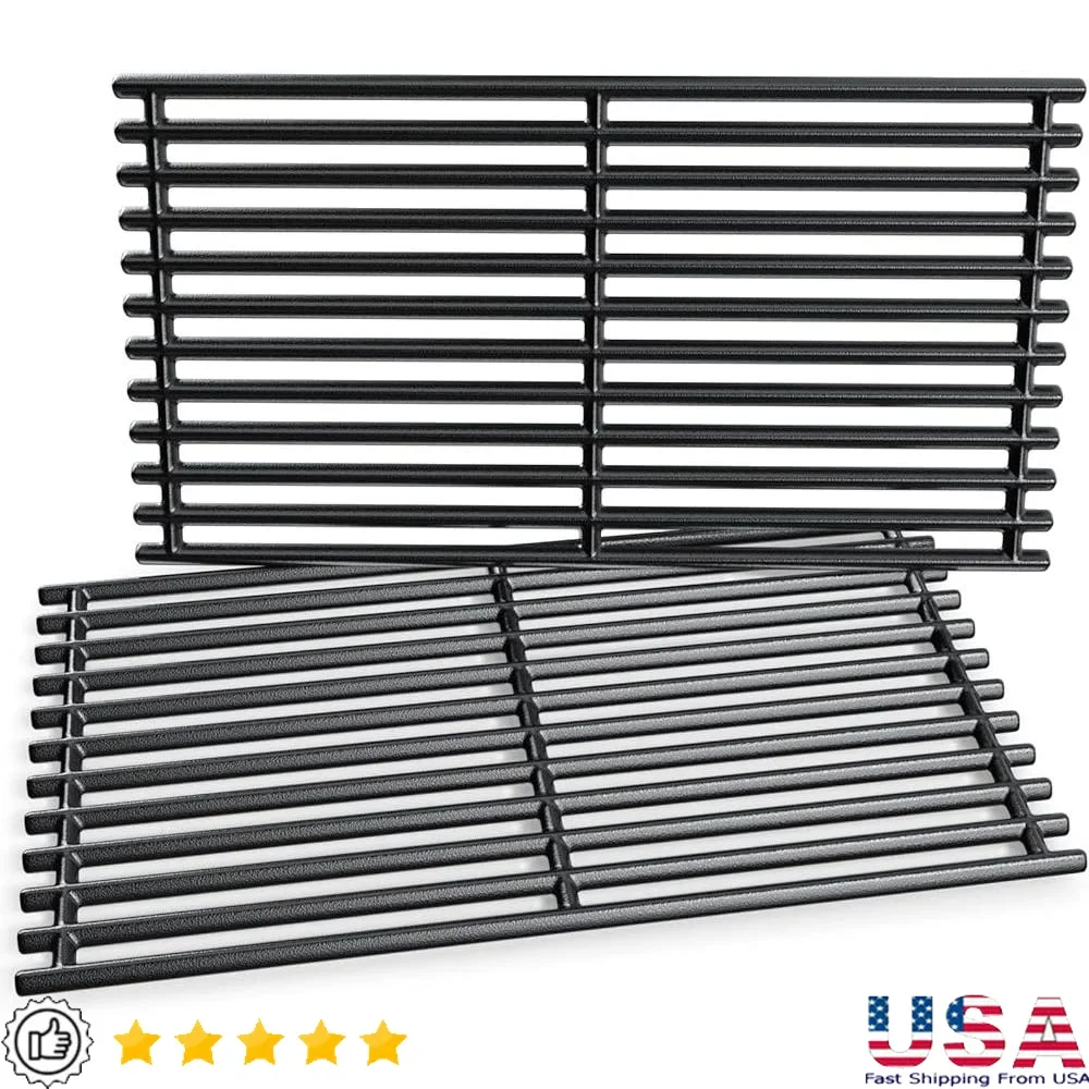 

Чугунная кухонная решетка, замена Charbroil Nexgrill, 2 горелки, 5 горелок, гриль, сверхмощный, прочный, сохраняющий тепло, успокаивающий барбекю