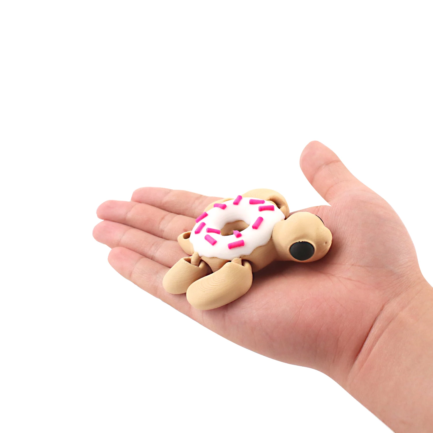 ドーナツカメ動物モデル、クリエイティブデスクトップノベルティ装飾、3Dプリントオフィス過敏性マニュアルストレスリリーフ