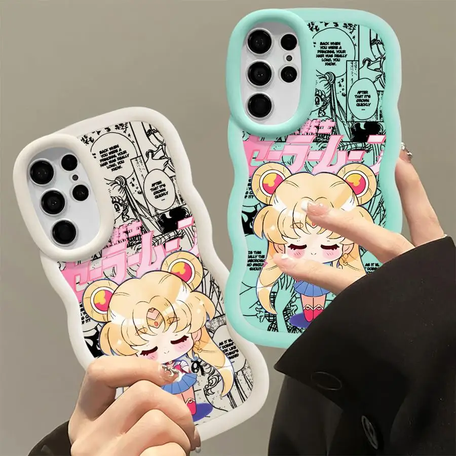 Hot Sailormoon Soft Phone Cover Case for Samsung Galaxy S26 S25+ S23 Plus S21 S24+ S25 S22 Ultra S24 S20 FE