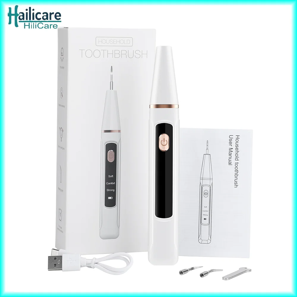 Ultrasonic Dental Calculus Remover Teeth Plaque Scaler Tartar Eliminator Stains Cleaner Electric Dental Tooth Stone Remover