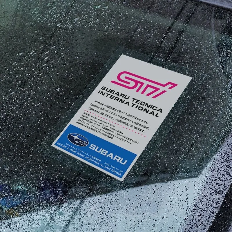ملصقات الزجاج الأمامي للسيارة ملصق تشبث ثابت تعديل الديكور لسوبارو STI WRX فورستر امبريزا ليجاسي Outback XV Tribeca