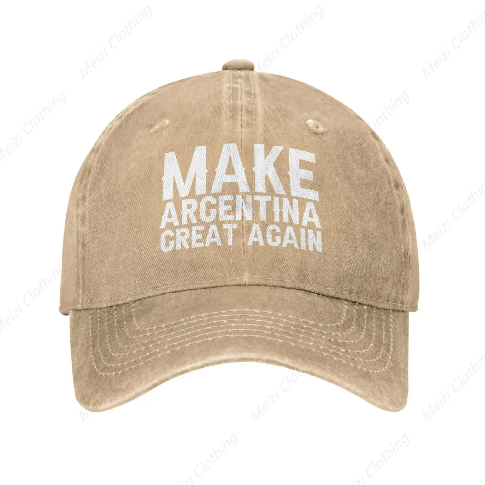 

Make Argentina Great Again Men's Dad Hat Pattern Retro Cowboy Hat Outdoor Sports Baseball Hat