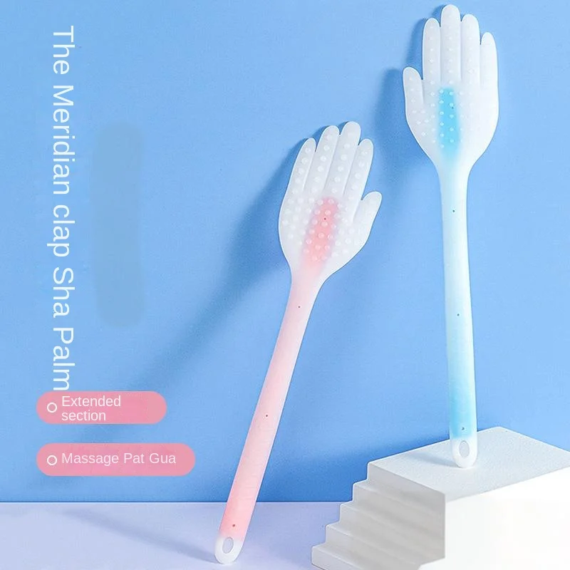 

Body Care Extra Long Silicone Massage Stick Paddle for Body Percussion Therapy Handheld Muscle Relaxation Stick Ergonomic Back