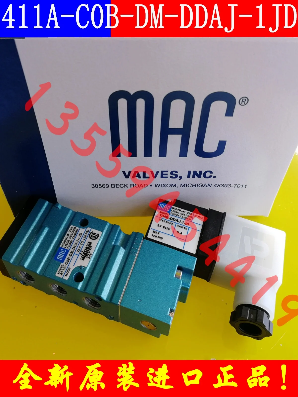 

American MAC Solenoid Valve 451 413 411A-C0A C0B-DM-DDAJ-1JD Genuine Free Shipping Order JM JB