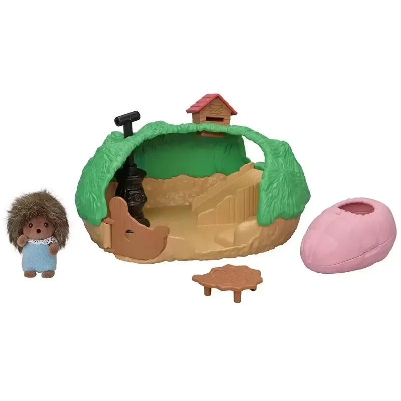Originale Sylvanian Families Portachiavi Vestiti Sorpresa Mobili Chihuahua Figure Houes Accessori Famiglia Bambola Giocattolo Hedgehog Cave