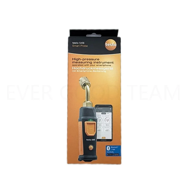 مقياس الضغط العالي Testo 549i (متوافق مع البلوتوث) مقياس ضغط التبريد الذكي واللاسلكي 0560 1549