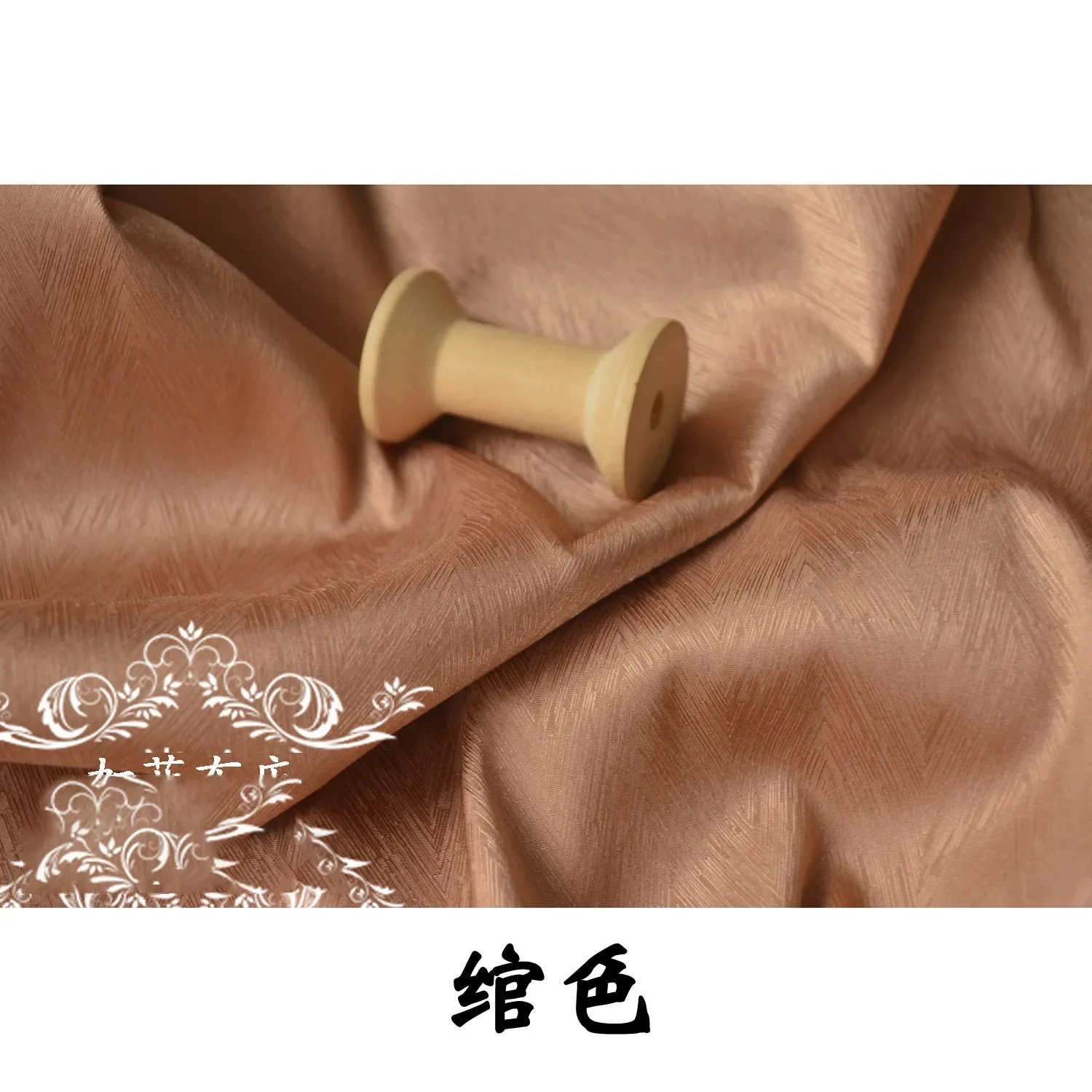 

Herringbone Jacquard Satin Fabric Elegant Textured Material For Wedding Dress Evening Gown Formal Wear Tailoring DIY Sewing
