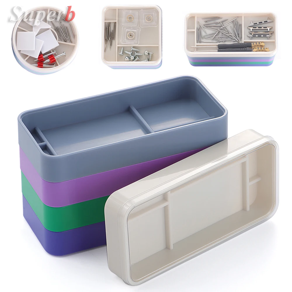 Premium Watch Parts Storage Box 5 Layers Watch Repair Tool Storage Box Color Parts Box Watch Tools for Screw Component Movement