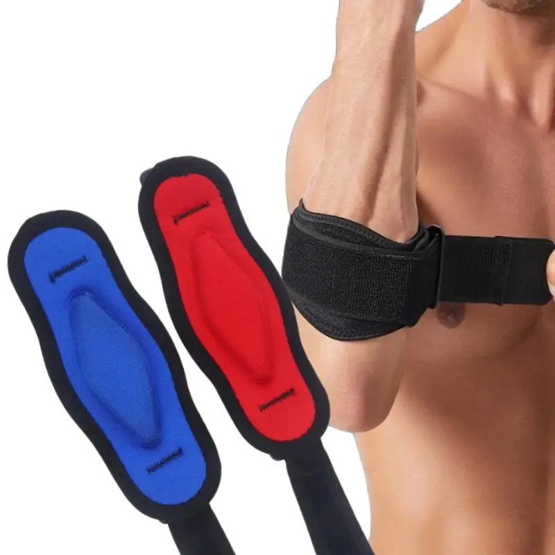 

1Pcs Silicone Compression Pad Tendonitis Pain Relief Men Women Elbow Brace For Tennis Golfer Sports Protection Arm Band