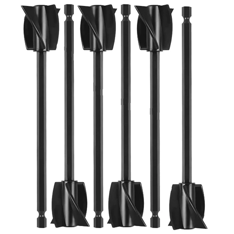 Resin Mixer Paddles, Epoxy Mixer Attachment for Drill, Reusable Paint Stirrer Drill Attachment(6Pcs)