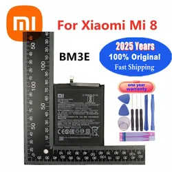 2025 Years 3400mAh BM3E Original Phone Battery For Xiaomi Mi 8 Mi8 M8 M 8 High Replacement Battery Bateria + Tools Fast Ship