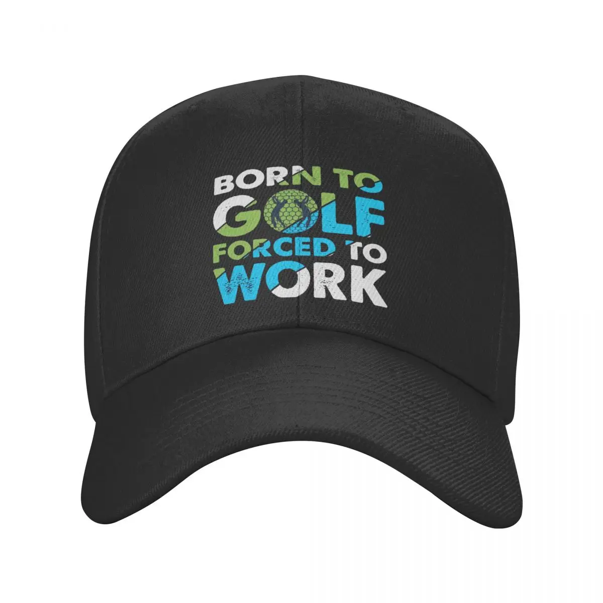 

Classic Unisex Born To Golf Forced To Work Baseball Cap Adult Adjustable Dad Hat Women Men Sun Protection Snapback Caps