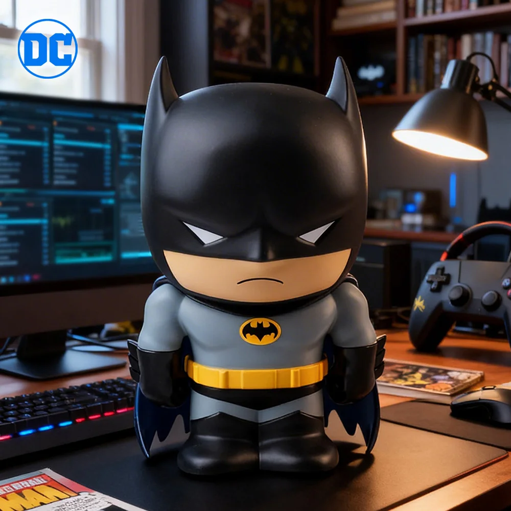 

Официально лицензированная ПВХ-копилка Бэтмен, фигурка-копилка, декор для дома, коллекционный настольный органайзер, банка для сбережений, 1 шт.