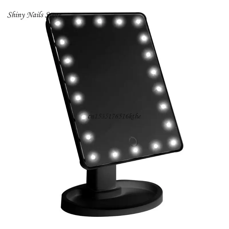 for Touch Screen Makeup Mirror with Light Desktop 360° Rotatable Make Up Mirror Dropship