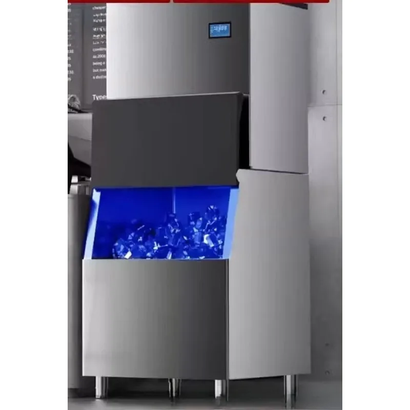 

Ice machine Commercial small household machine Stall milk tea shop bar Large capacity automatic square ice cube