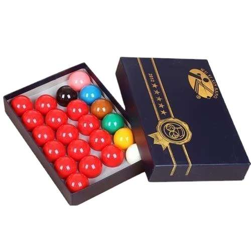 High Quality 8A Grade  52.5mm Crystal Snooker Ball Set with 22 Pieces/box