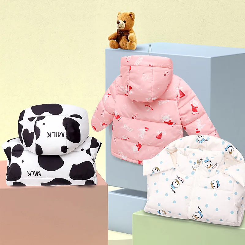 Fall/Winter 2024, boys and girls children's warm cotton-padded jackets down cotton-padded outerwear suitable for 1-8 years old image 4