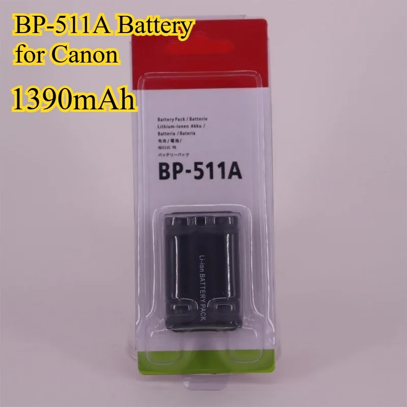 كامل فك التشفير BP-511A بطارية لكانون 5D 50D 40D 30D 1390mAh استبدال كاميرا DSLR بطارية BP-511 BP-511L BP-512