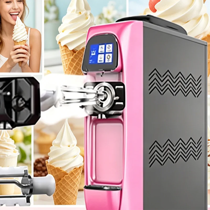 New Home Use Mini Ice Cream Machine Table Top Desktop Soft Ice Cream Maker