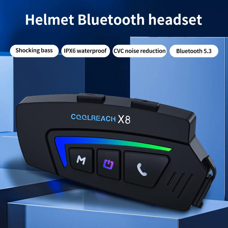 

Bluetooth-гарнитура для мотоциклетного шлема, 5,3 м