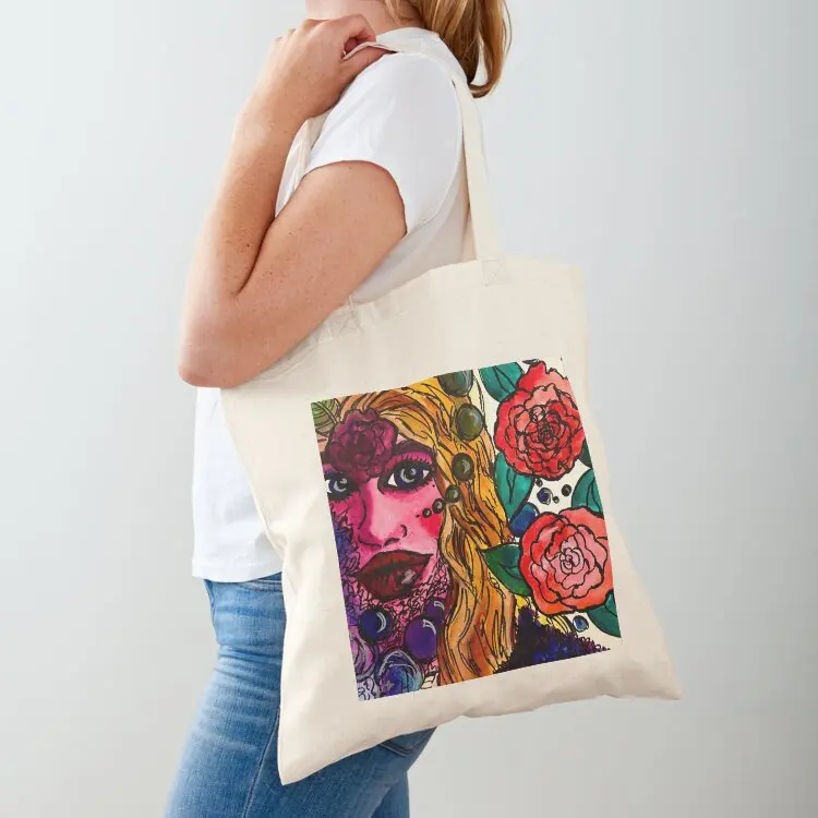 

Beauty and the Roses Tote Bag shopper bag woman Fabric bag Canvas for women personalized tote