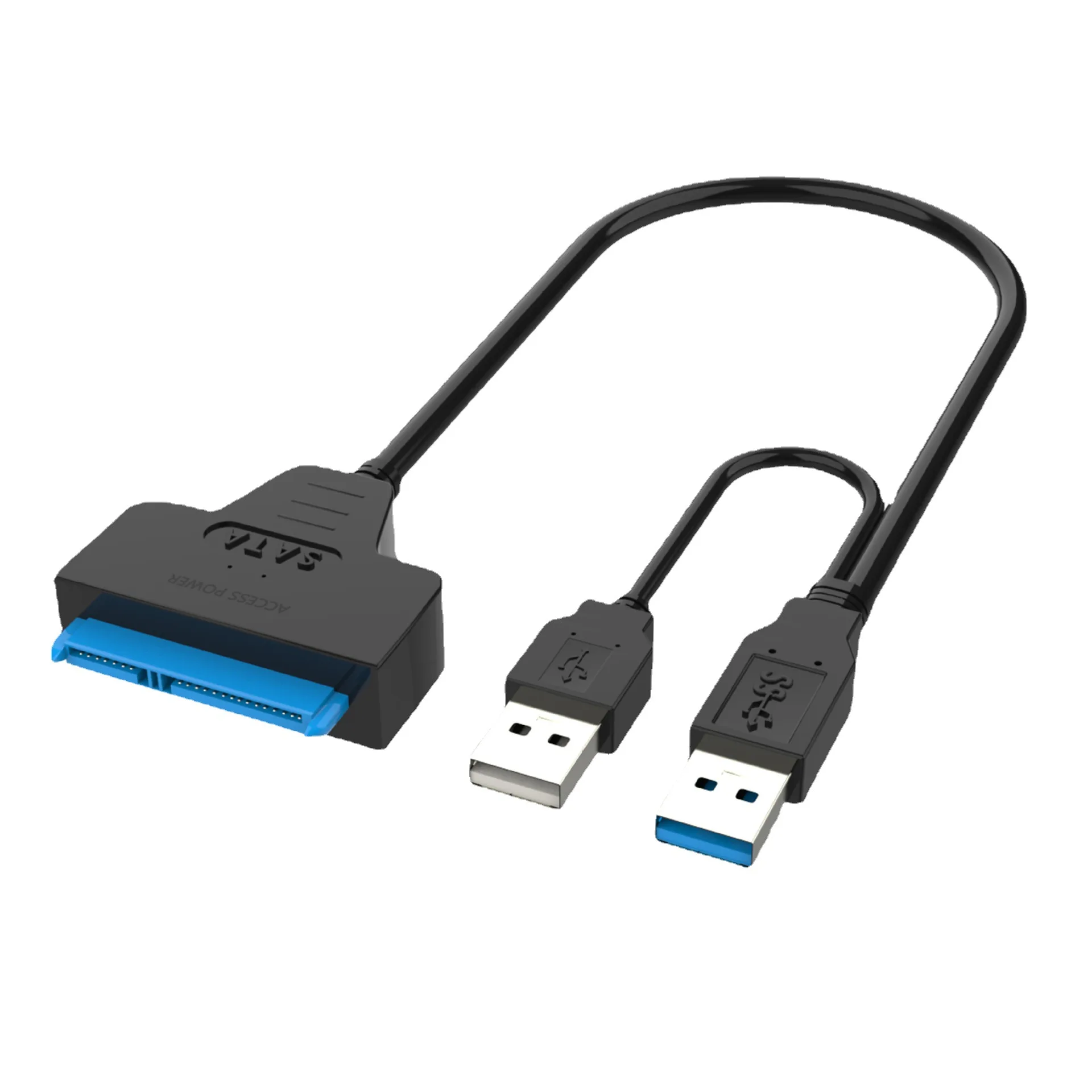 SATA to USB 3.0/2.0 Cable for 2.5 Inch External HDD SSD Hard Drive SATA 3 22 Pin Cable USB 3.0/2.0 to Sata III Cord Up to 6 Gbps