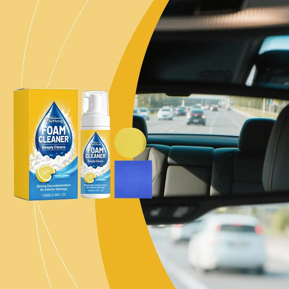 150ml Powerful & Multipurpose Car Interior Foam Cleaner All Purpose Rinse Foam Cleaner Spray Deep Penetration Rich Cup ﻿ view 3