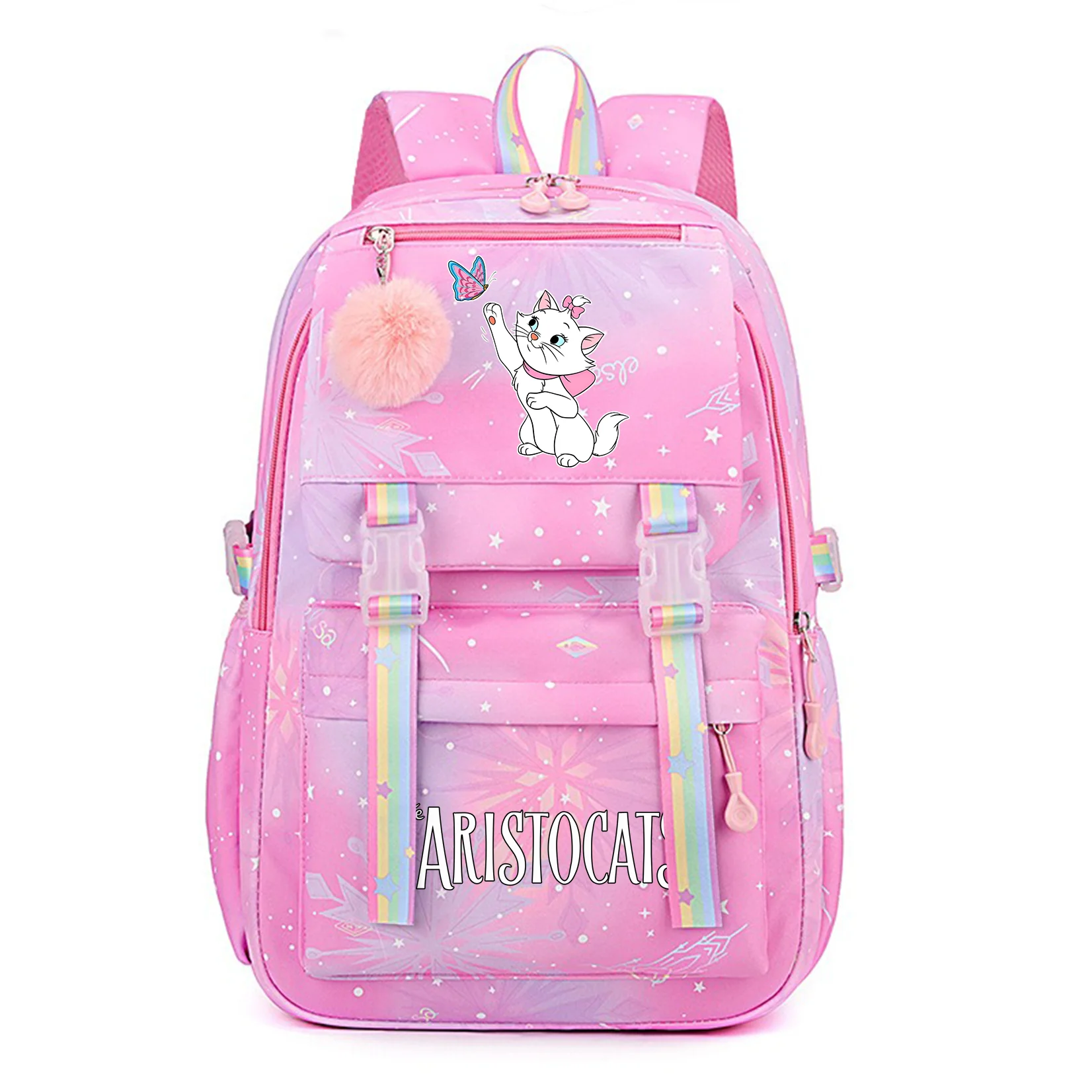 

The Aristocats Marie Cat Backpack Boy Girl Bookbag Bag Student Teenager Children Knapsack Schoolbag Rucksack Kid Birthday