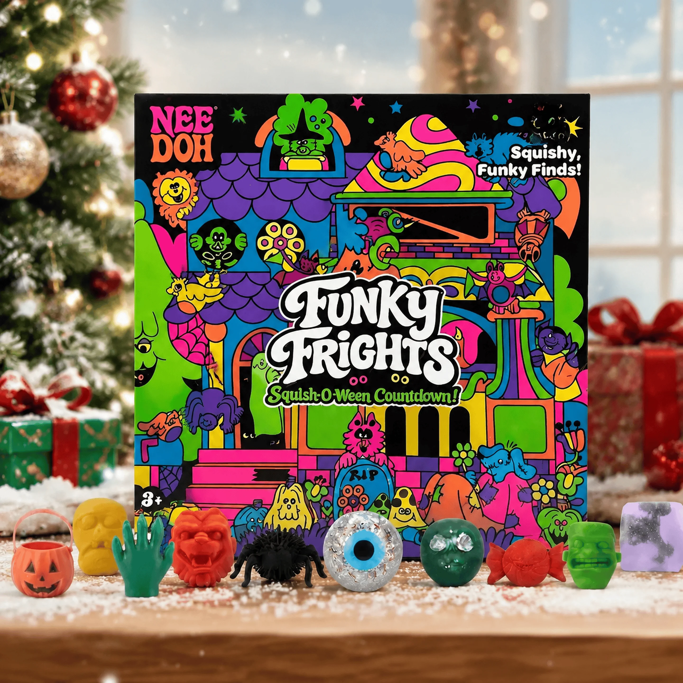 NeeDoh 2026 Advent Calendar 13/24 Days 3D PVC Countdown Box Christmas New Year Surprise Gift Sensory Fidget Squish Toy