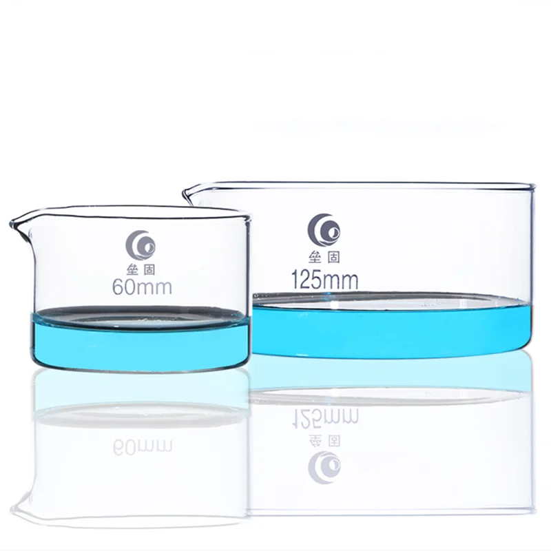 

1pc High borosilicate glass crystallizing dish Circular dish Laboratory dish High temperature resistance free shipping